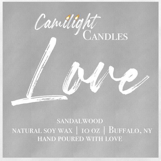 LOVE Candle (Sandalwood)